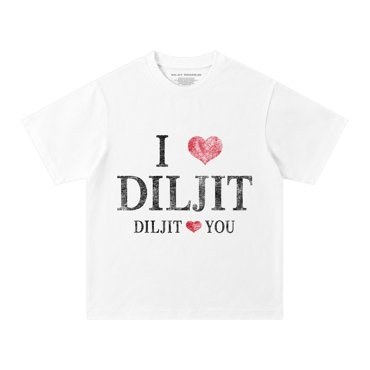 I LOVE DILJIT T-SHIRT (WHITE)