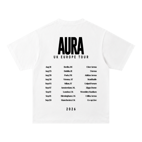 AURA TOUR WEMBLEY 12TH SEPTEMBER T-SHIRT (WHITE)
