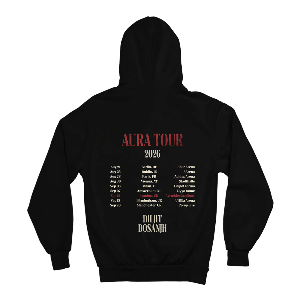 MAIN AURA BLACK HOODIE