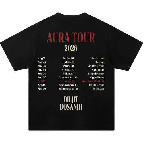 AURA TOUR BLACK T-SHIRT