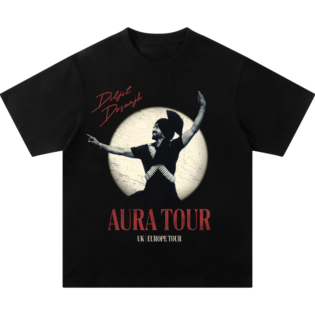 AURA TOUR BLACK T-SHIRT EU
