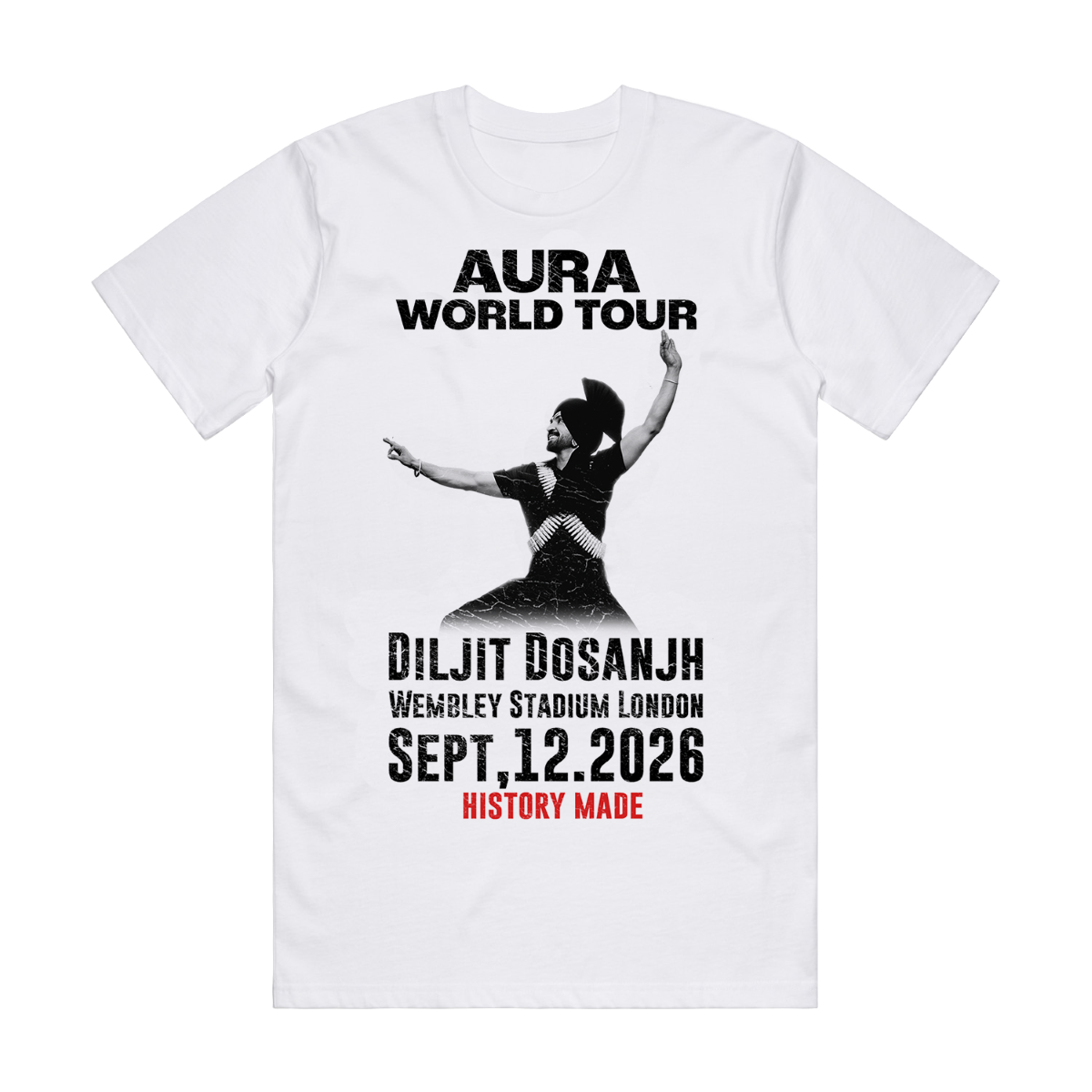 AURA TOUR WEMBLEY 12TH SEPTEMBER T-SHIRT (WHITE)